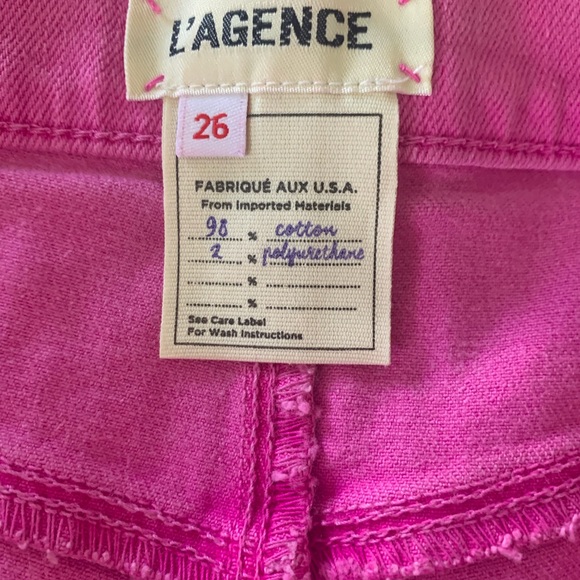 L’agence pink denim shorts size 26. - Picture 5 of 5